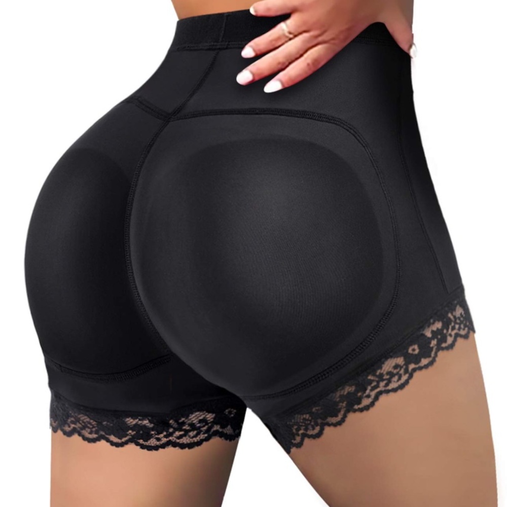 Women's Butt lifterBlack Lace Trim Shapewear Panties
